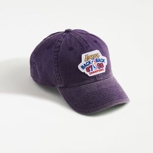 Mitchell & Ness Los Angeles Lakers 87x88 Back To Back Champs Baseball Hat Purple